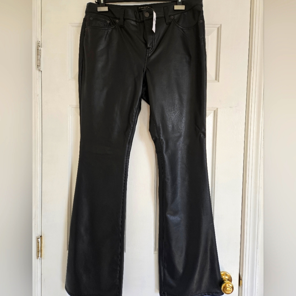 NWT Banana Republic Low Rise Faux Leather Pants